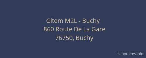 Gitem M2L - Buchy