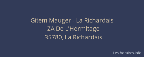 Gitem Mauger - La Richardais