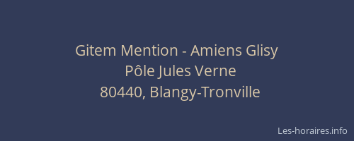 Gitem Mention - Amiens Glisy