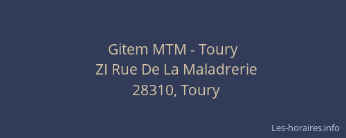 Gitem MTM - Toury