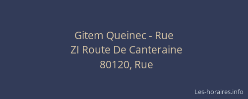 Gitem Queinec - Rue