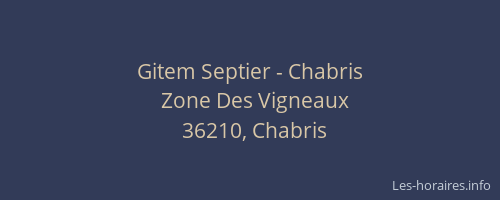 Gitem Septier - Chabris