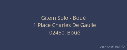 Gitem Solo - Boué
