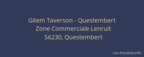 Gitem Taverson - Questembert