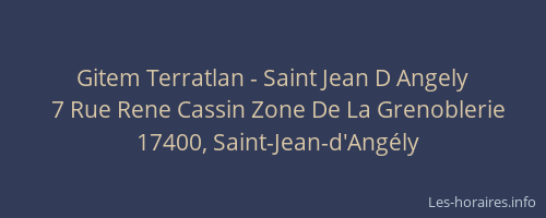 Gitem Terratlan - Saint Jean D Angely