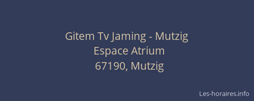 Gitem Tv Jaming - Mutzig