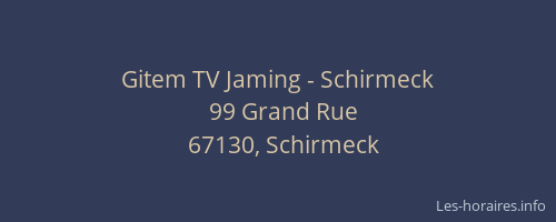 Gitem TV Jaming - Schirmeck