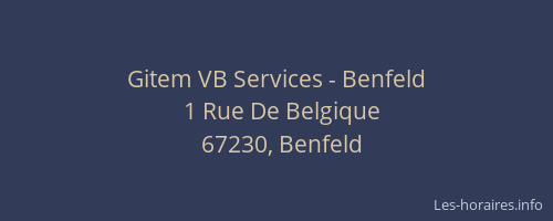 Gitem VB Services - Benfeld