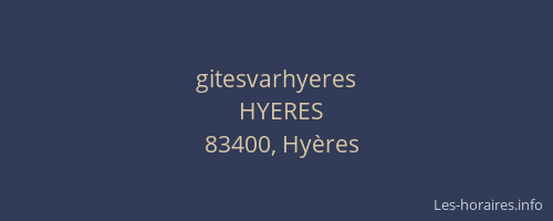 gitesvarhyeres