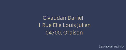 Givaudan Daniel