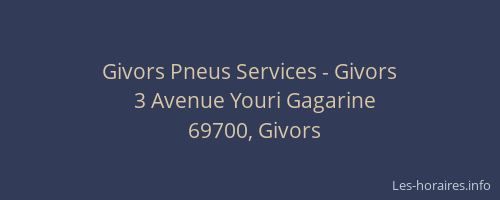 Givors Pneus Services - Givors