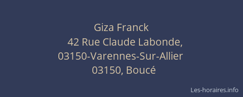 Giza Franck