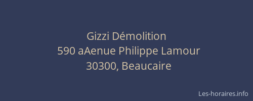 Gizzi D&eacute;molition