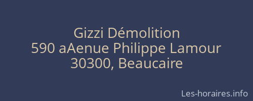 Gizzi Démolition