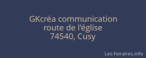 GKcréa communication