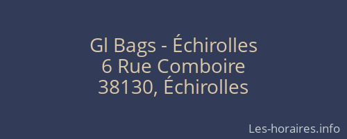 Gl Bags - Échirolles
