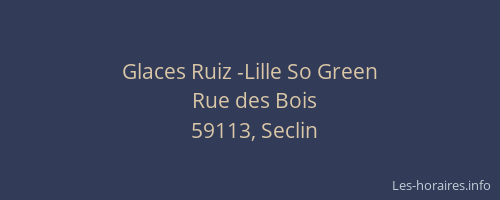 Glaces Ruiz -Lille So Green
