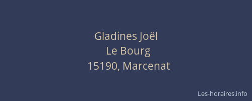 Gladines Joël