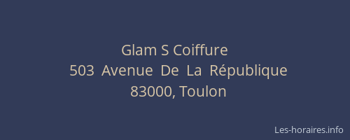 Glam S Coiffure