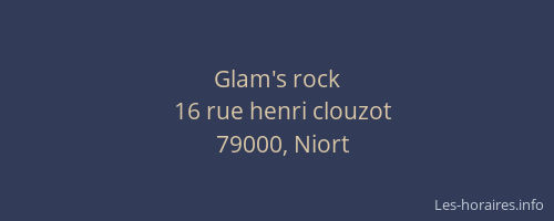 Glam's rock