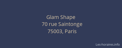 Glam Shape