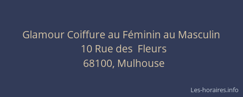 Glamour Coiffure au Féminin au Masculin