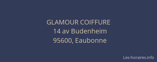 GLAMOUR COIFFURE