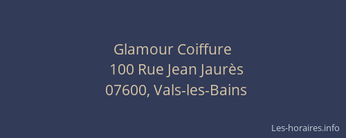 Glamour Coiffure