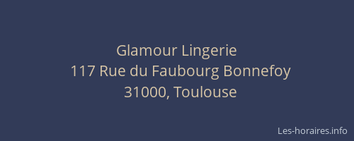 Glamour Lingerie