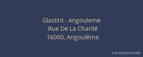 Glastint - Angouleme