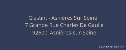 Glastint - Asnières Sur Seine