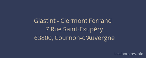 Glastint - Clermont Ferrand