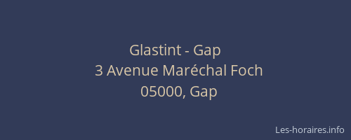 Glastint - Gap