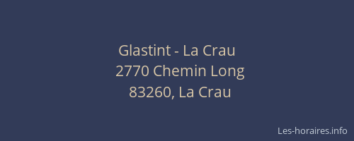 Glastint - La Crau