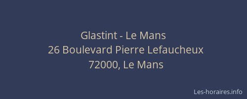 Glastint - Le Mans