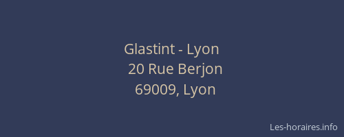 Glastint - Lyon