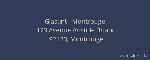 Glastint - Montrouge