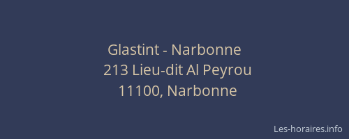 Glastint - Narbonne