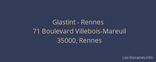 Glastint - Rennes