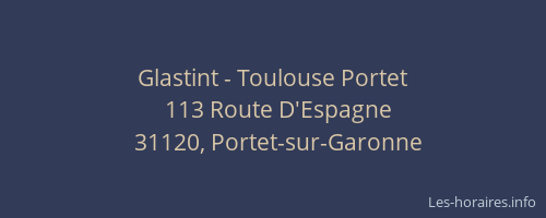 Glastint - Toulouse Portet
