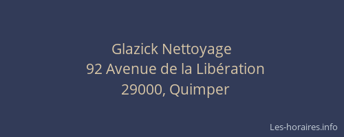 Glazick Nettoyage