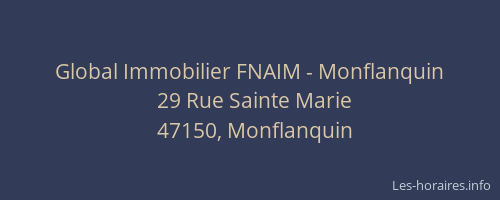 Global Immobilier FNAIM - Monflanquin