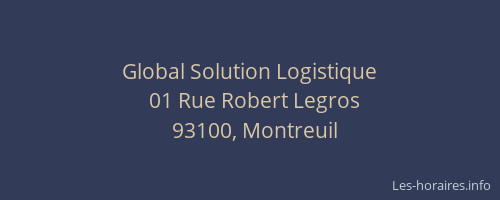 Global Solution Logistique