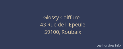 Glossy Coiffure