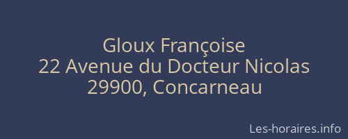 Gloux Françoise