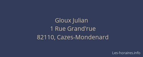 Gloux Julian