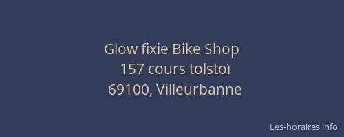 Glow fixie Bike Shop
