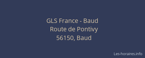 GLS France - Baud