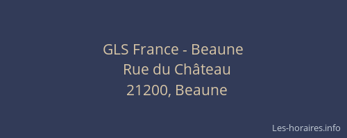 GLS France - Beaune