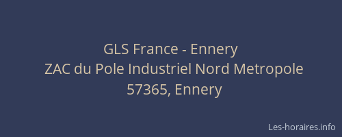 GLS France - Ennery